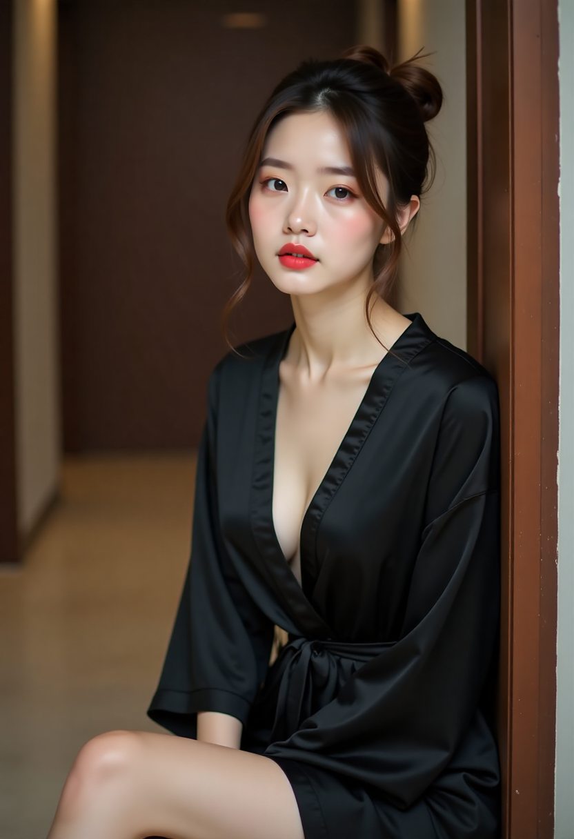 玉簟秋剧照：庭院竹席与晚灯